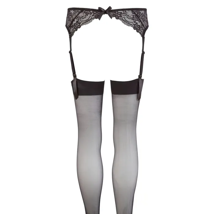 NO:XQSE Female Sex Toys | Set Reggicalze in pizzo con calze nere velate - Taglia S/M NO:XQSE Female Sex Toys | Set Reggicalze in pizzo con calze nere velate - Taglia S/M