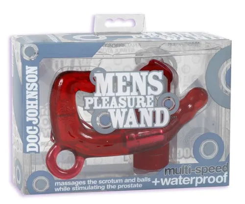 Doc Johnson Vibrators | Men's Pleasure Wand - Red Doc Johnson Vibrators | Men's Pleasure Wand - Red