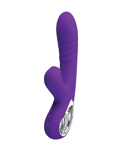 Liaoyang Baile Health Care Produ Vibrators | Pretty Love Jersey Sucking and Vibrating Rabbit Vibrator -  Purple