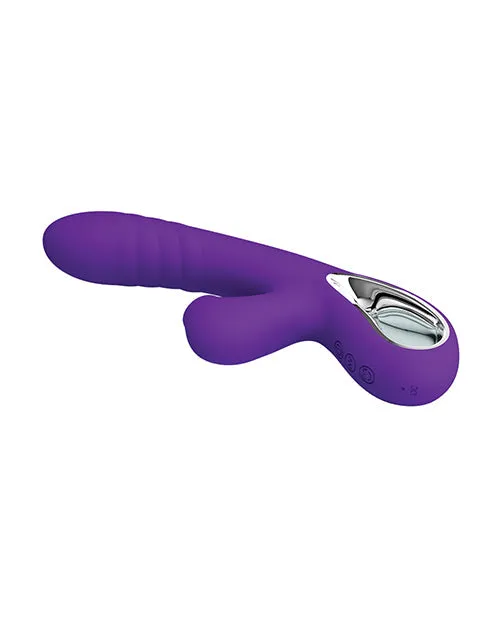 Liaoyang Baile Health Care Produ Vibrators | Pretty Love Jersey Sucking and Vibrating Rabbit Vibrator -  Purple