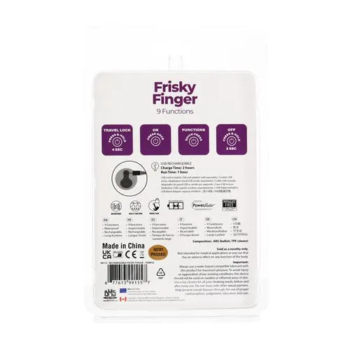 Rechargeable Frisky Finger Vibrator - BMS | BMS Female Sex Toys Rechargeable Frisky Finger Vibrator - BMS | BMS Female Sex Toys