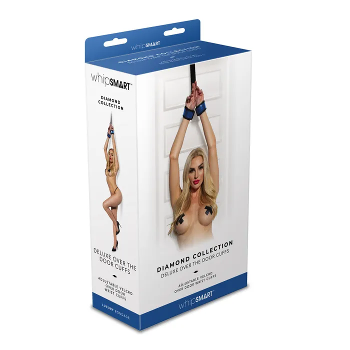WhipSmart Diamond Deluxe Over The Door Cuffs Bluews1022blu WhipSmart Vibrators WhipSmart Diamond Deluxe Over The Door Cuffs Bluews1022blu WhipSmart Vibrators