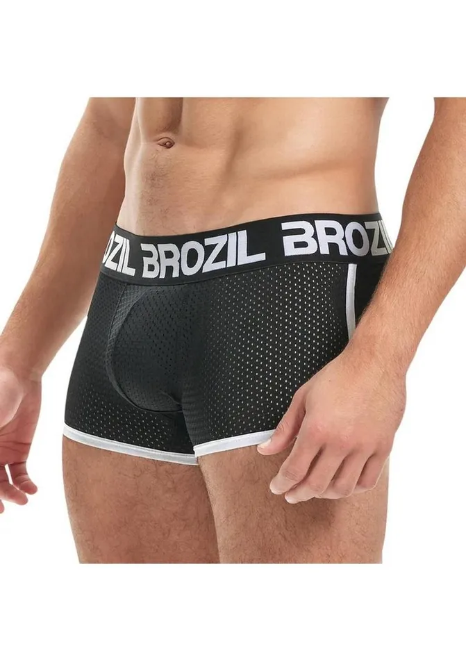 Brozil Brozil Ultra Glute and Bulge Enhancing Mesh Trunk Vibrators