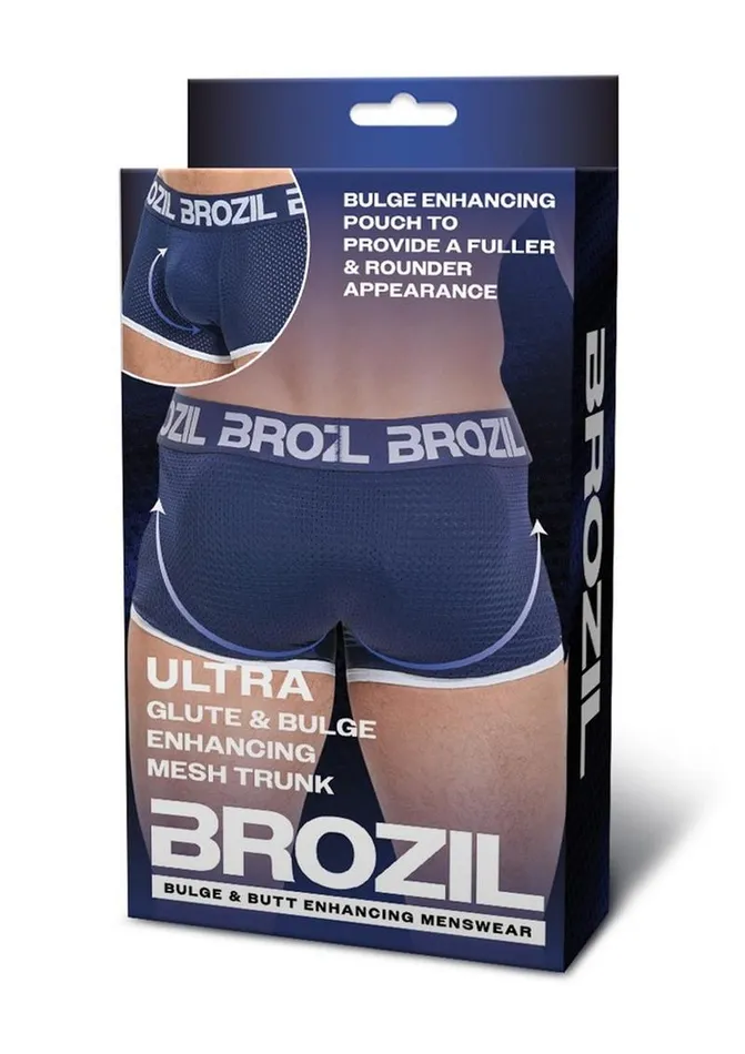Brozil Brozil Ultra Glute and Bulge Enhancing Mesh Trunk Vibrators