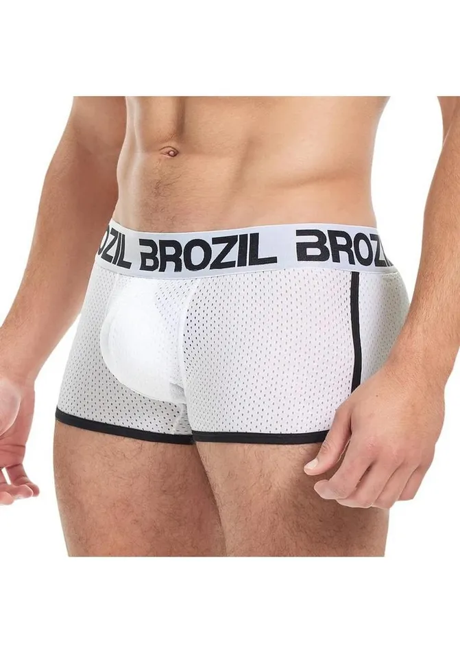Brozil Brozil Ultra Glute and Bulge Enhancing Mesh Trunk Vibrators