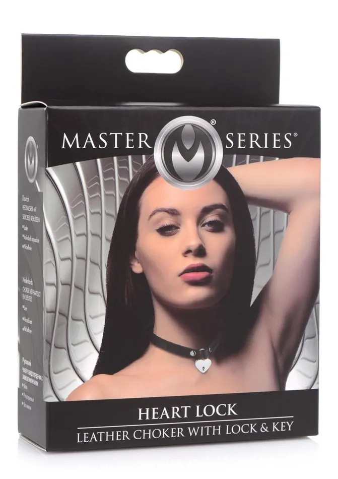 Master Series Female Sex Toys Master Series Heart Lock Choker with Keys