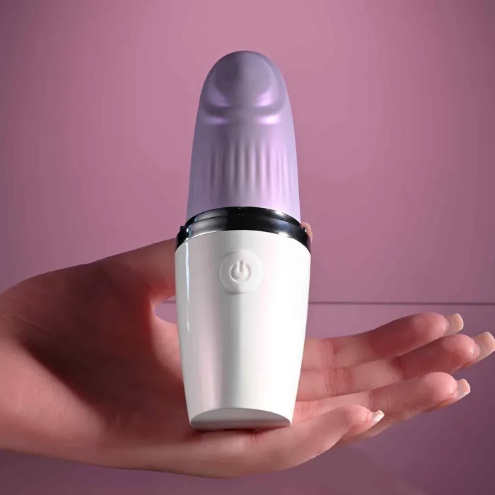Vibrators Playboy Pleasure Playboy Pleasure GETAWAY WhitePurple 142 cm USB Rechargeable Tapping Stimulator Vibrators Playboy Pleasure Playboy Pleasure GETAWAY WhitePurple 142 cm USB Rechargeable Tapping Stimulator