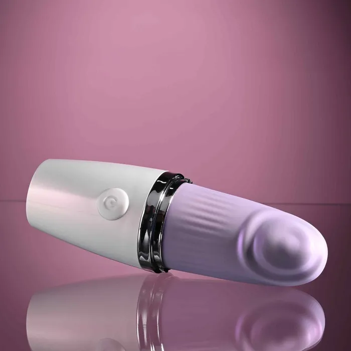 Vibrators Playboy Pleasure Playboy Pleasure GETAWAY WhitePurple 142 cm USB Rechargeable Tapping Stimulator Vibrators Playboy Pleasure Playboy Pleasure GETAWAY WhitePurple 142 cm USB Rechargeable Tapping Stimulator