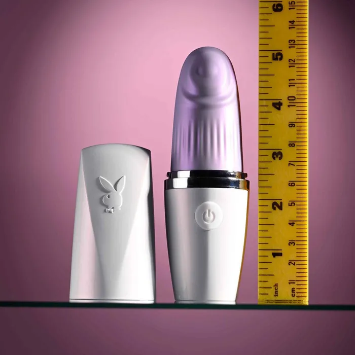 Vibrators Playboy Pleasure Playboy Pleasure GETAWAY WhitePurple 142 cm USB Rechargeable Tapping Stimulator Vibrators Playboy Pleasure Playboy Pleasure GETAWAY WhitePurple 142 cm USB Rechargeable Tapping Stimulator