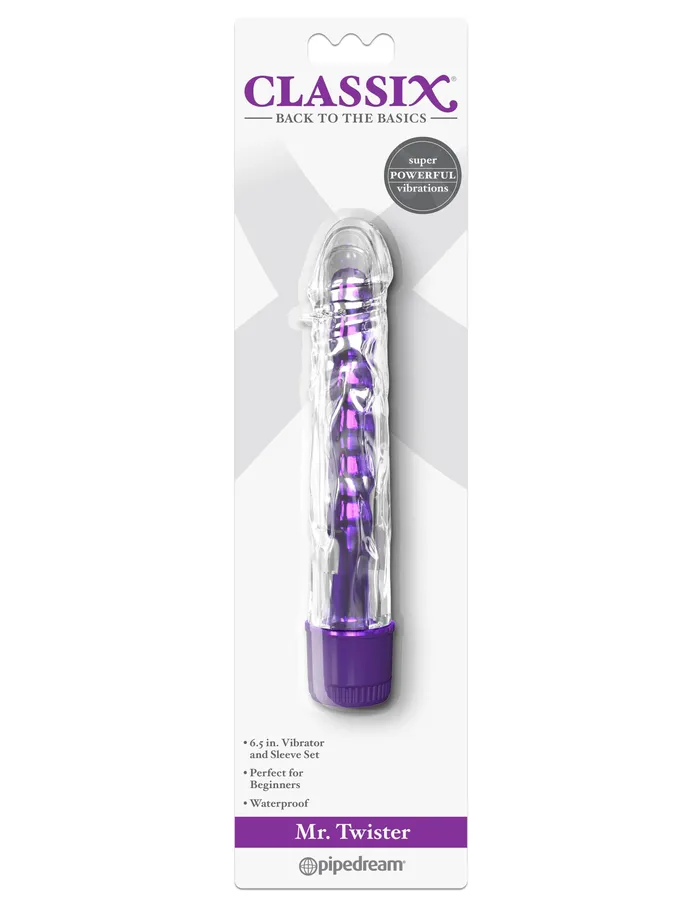 Pipedream Vibrators Classix Mr Twister Purple