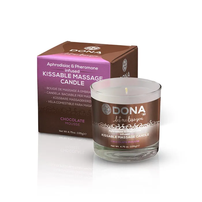 Couples System JO Dona Kissable Massage Candle Chocolate Mousse 475 Oz