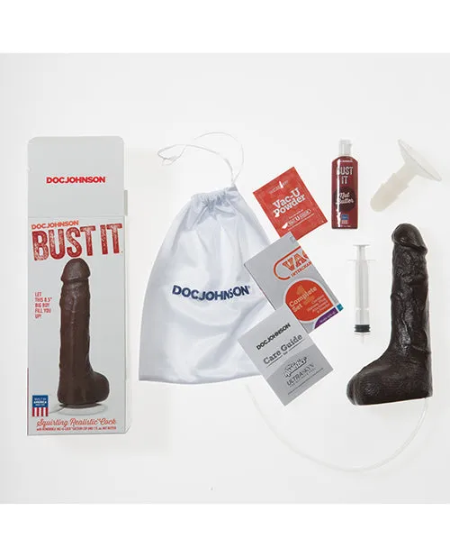 Bust It Squirting Realistic Cock Nut Butter Doc Johnson Dildos
