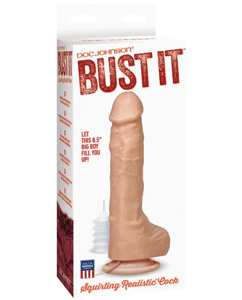 Bust It Squirting Realistic Cock Nut Butter Doc Johnson Dildos