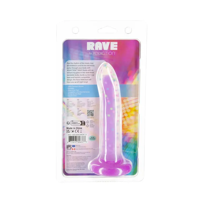 Dildos Addiction Rave Party Marty 8 Dong Glow In The Dark BMS Factory