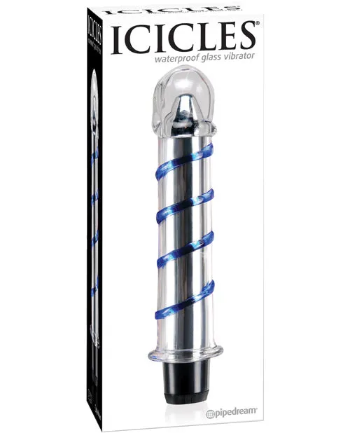 Pipedream Icicles No 20 Hand Blown Glass Vibrator Waterproof Dildos