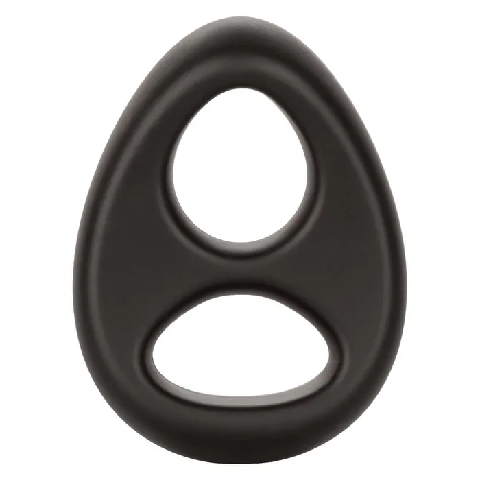 Anal California Exotic Novelties Ultra Soft Dual Ring Black from California Exotic Novelties