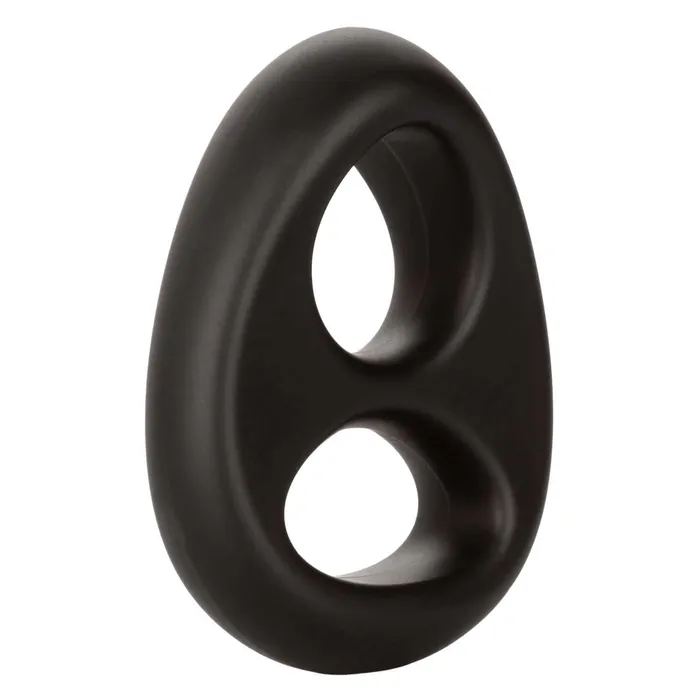 Anal California Exotic Novelties Ultra Soft Dual Ring Black from California Exotic Novelties