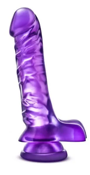 Blush Novelties Female Sex Toys Experience Realistic Pleasure with the B Yours Basic 8 Purple Magnum Dong