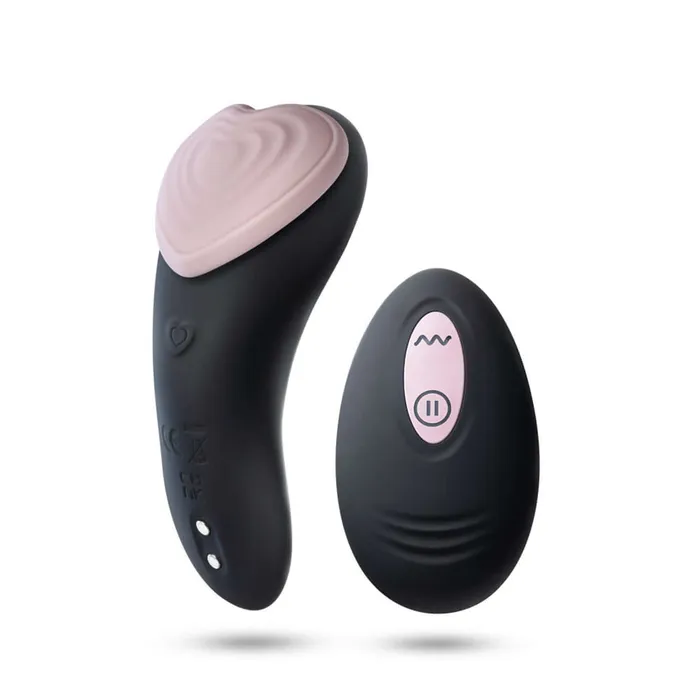 Blush Novelties Vibrators Temptasia Heart Beat Panty Vibe with Remote Pink Discreet and Powerful Pleasure