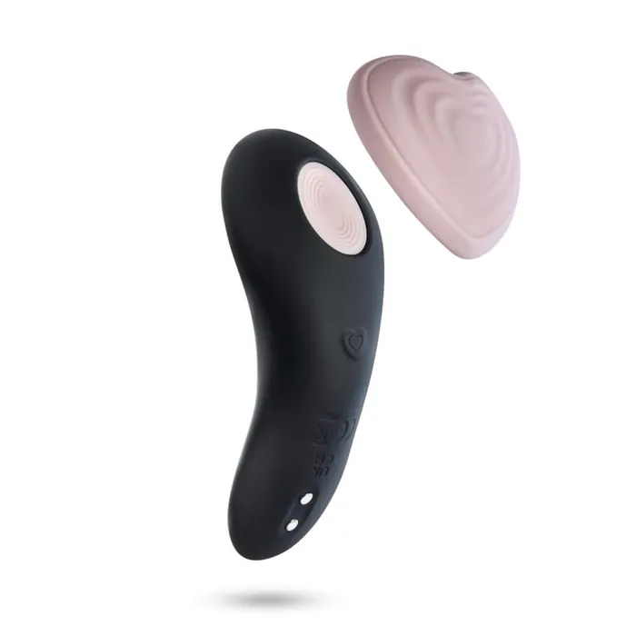 Blush Novelties Vibrators Temptasia Heart Beat Panty Vibe with Remote Pink Discreet and Powerful Pleasure