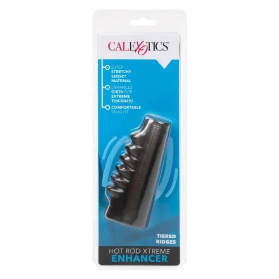 California Exotic Novelties Female Sex Toys Hot Rod Xtreme Enhancer Double Size Ribbed Chamber PhthalateFree TPR