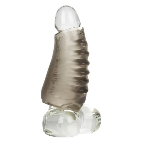 California Exotic Novelties Female Sex Toys Hot Rod Xtreme Enhancer Double Size Ribbed Chamber PhthalateFree TPR