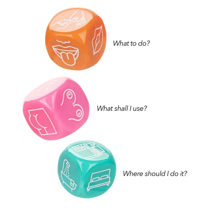 California Exotic Novelties Female Sex Toys Naughty Bits Roll with It Icon Based Sex Dice California Exotic Novelties Female Sex Toys Naughty Bits Roll with It Icon Based Sex Dice