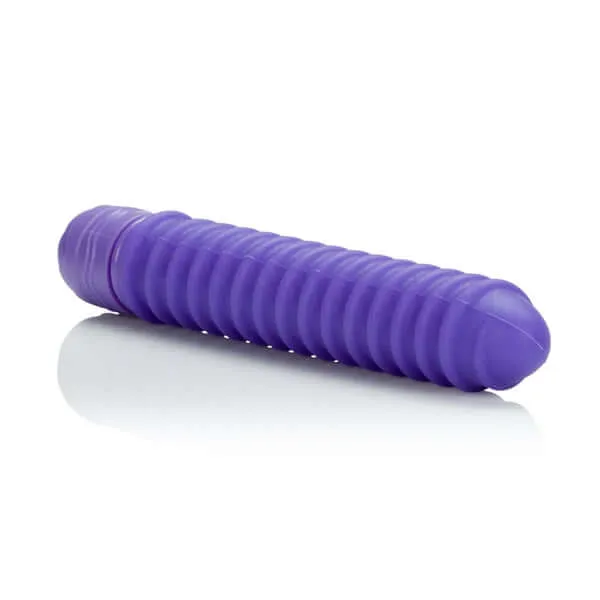 California Exotic Novelties Shanes World Sorority Screw Silicone Purple Vibrator Twist Your Way to Bliss Vibrators