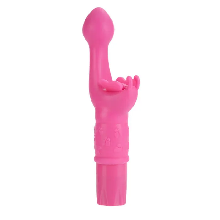 California Exotic Novelties Vibrators Silicone Butterfly Kiss Pink Vibrator