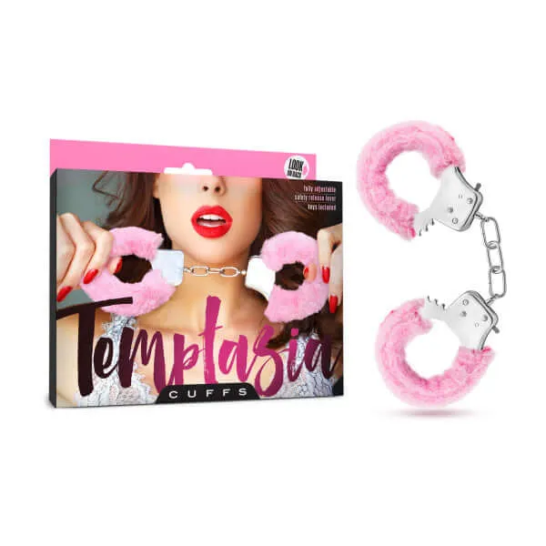 Couples Indulge in Naughty Role Play with Temptasia Furry Pink Cuffs Blush Novelties Couples Indulge in Naughty Role Play with Temptasia Furry Pink Cuffs Blush Novelties