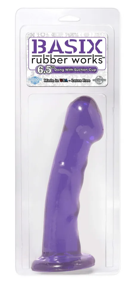 Dildos Pipedream Products Basix Rubber Works Purple 65 Dong