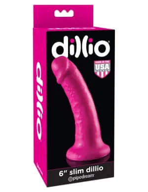 DILLIO 6 SLIM PINK DONG Pipedream Products Dildos