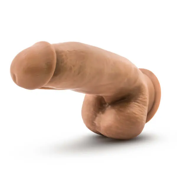 Dr Skin Silicone Dr Samuel 7 inches Dildo with Suction Cup Mocha Blush Novelties Female Sex Toys