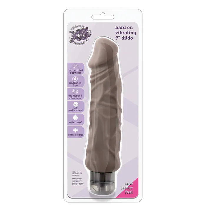 Female Sex Toys X5 Hard On Vibrating 9 DildoBrown Blush Novelties