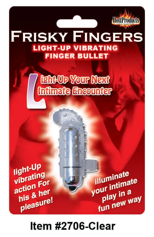 HOTT Products Dildos LIGHT UP FRISKY FINGER CLEAR
