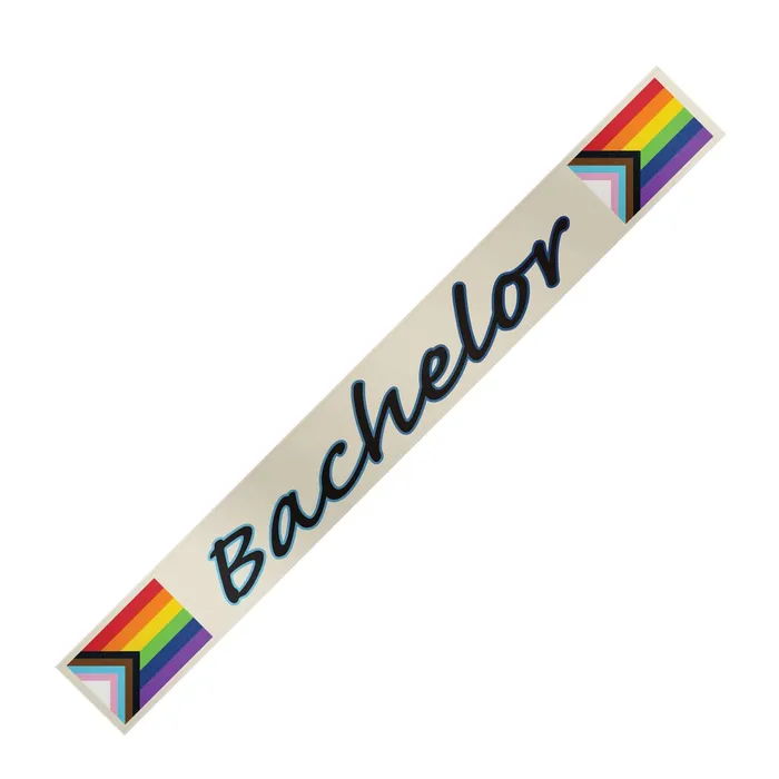 Kheper Games Female Sex Toys Progress Bachelor Sash Celebrate with Rainbow Pride