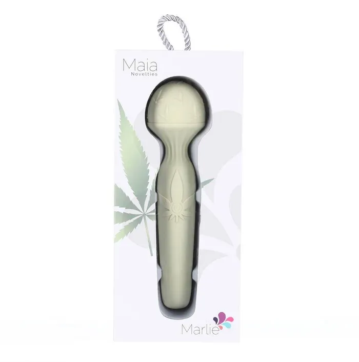 Maia Toys Vibrators Marlie Cannabis Bendable Wand Vibrating and Rechargeable Massager
