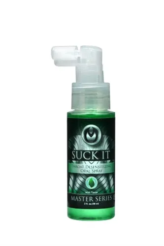 Male Sex Toys XR Brands Suck It Throat Desensitizing Oral Sex Spray 2 Oz