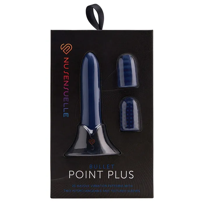 NOVEL CREATIONS Sensuelle Point Plus 20 Function Bullet SleevesNavy Blue Vibrators NOVEL CREATIONS Sensuelle Point Plus 20 Function Bullet SleevesNavy Blue Vibrators