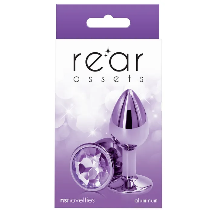 ns novelties Anal Rear Assets Small Purple Gem Plug in Purple
