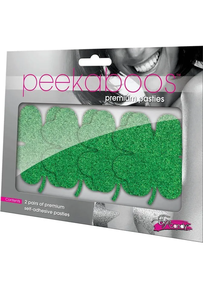 XGen Products Celebrate Saint Patricks Day in Style with Peekaboo Premium Shamrock and Roll Pasties Female Sex Toys
