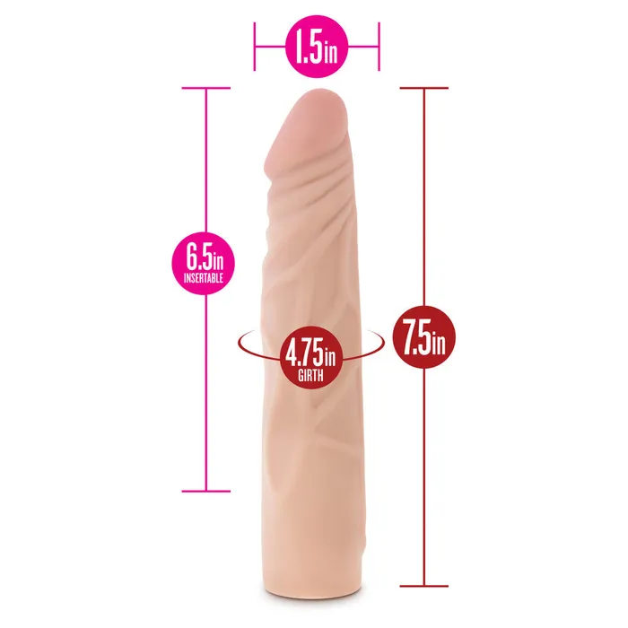 X5 Plus By Blush Realistic Beige 75Inch Long Dildo Blush Dildos